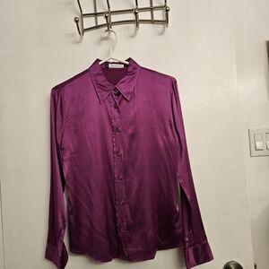 Silk Button Down Shirt